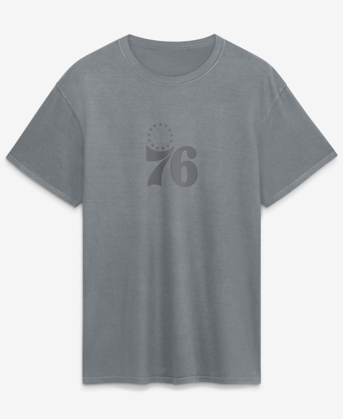 Men's Fanatics Gray Philadelphia 76ers Beach Wash T-Shirt