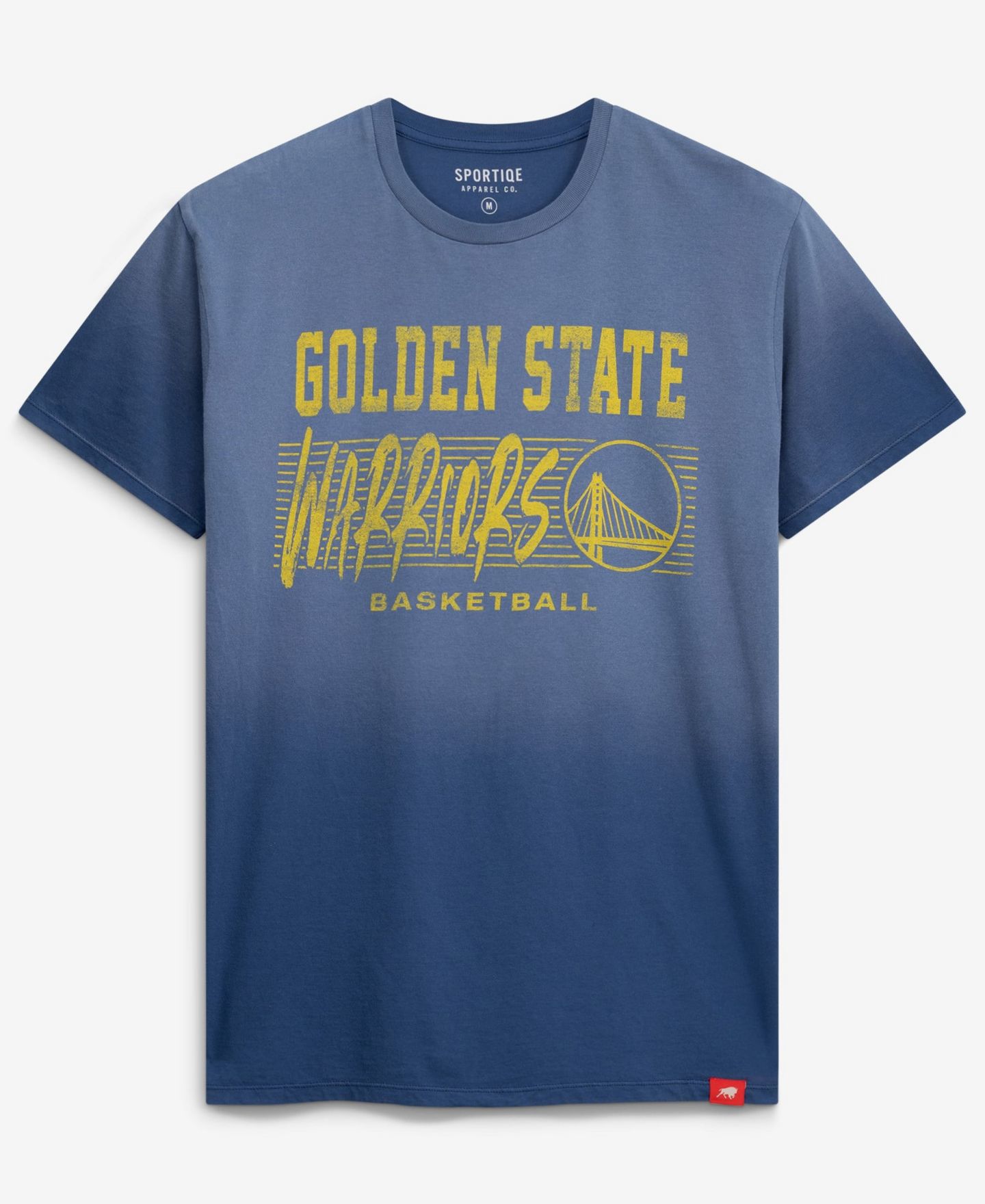 Футболка Sportiqe Royal Golden State Warriors Bingham Sun-Fade — фото 3
