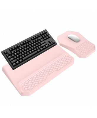 3 in 1 Ergonomic Office Accessory Set Keyboard Stand Wrist Rest Massage Mouse Pad
