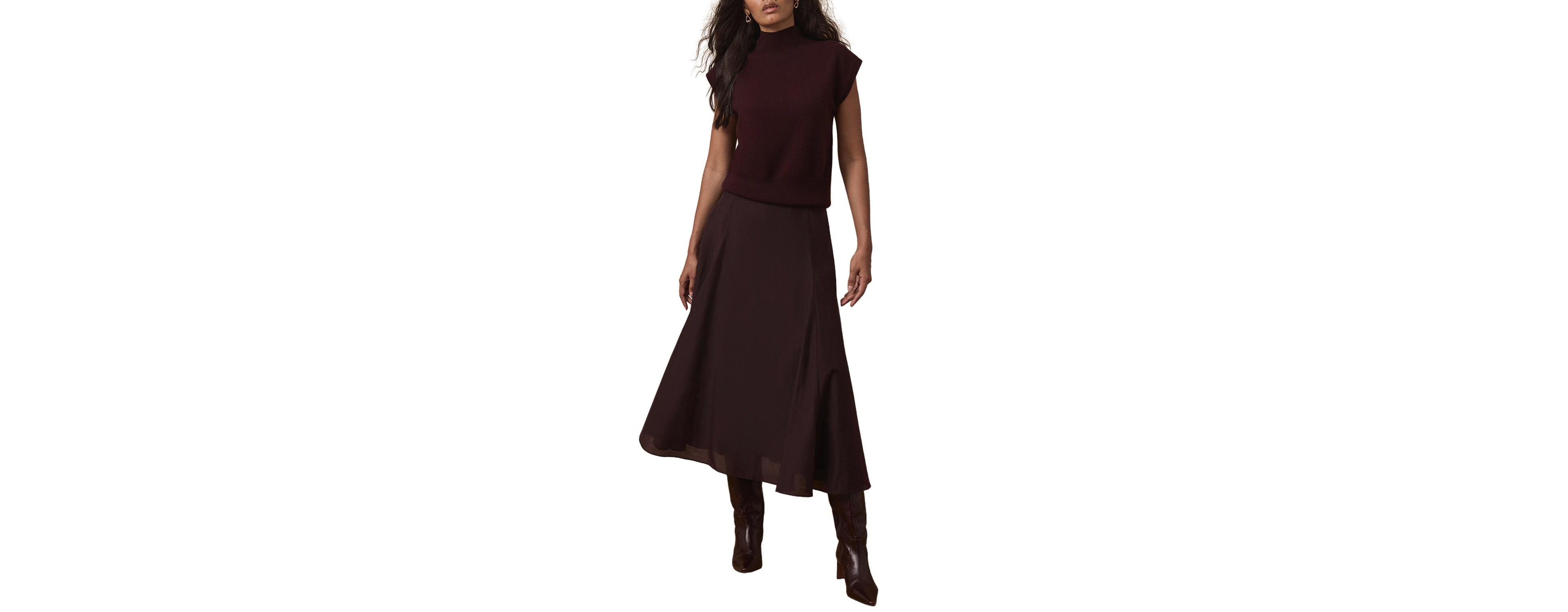 Mint Velvet Women's Full Midi Skirt
