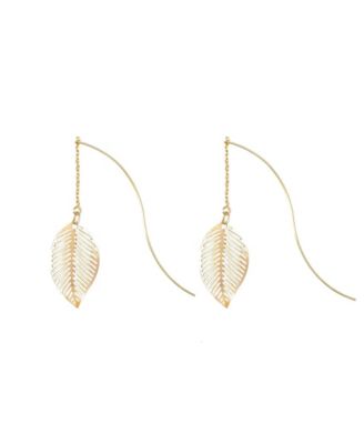 Statement Leaf Drop Earrings