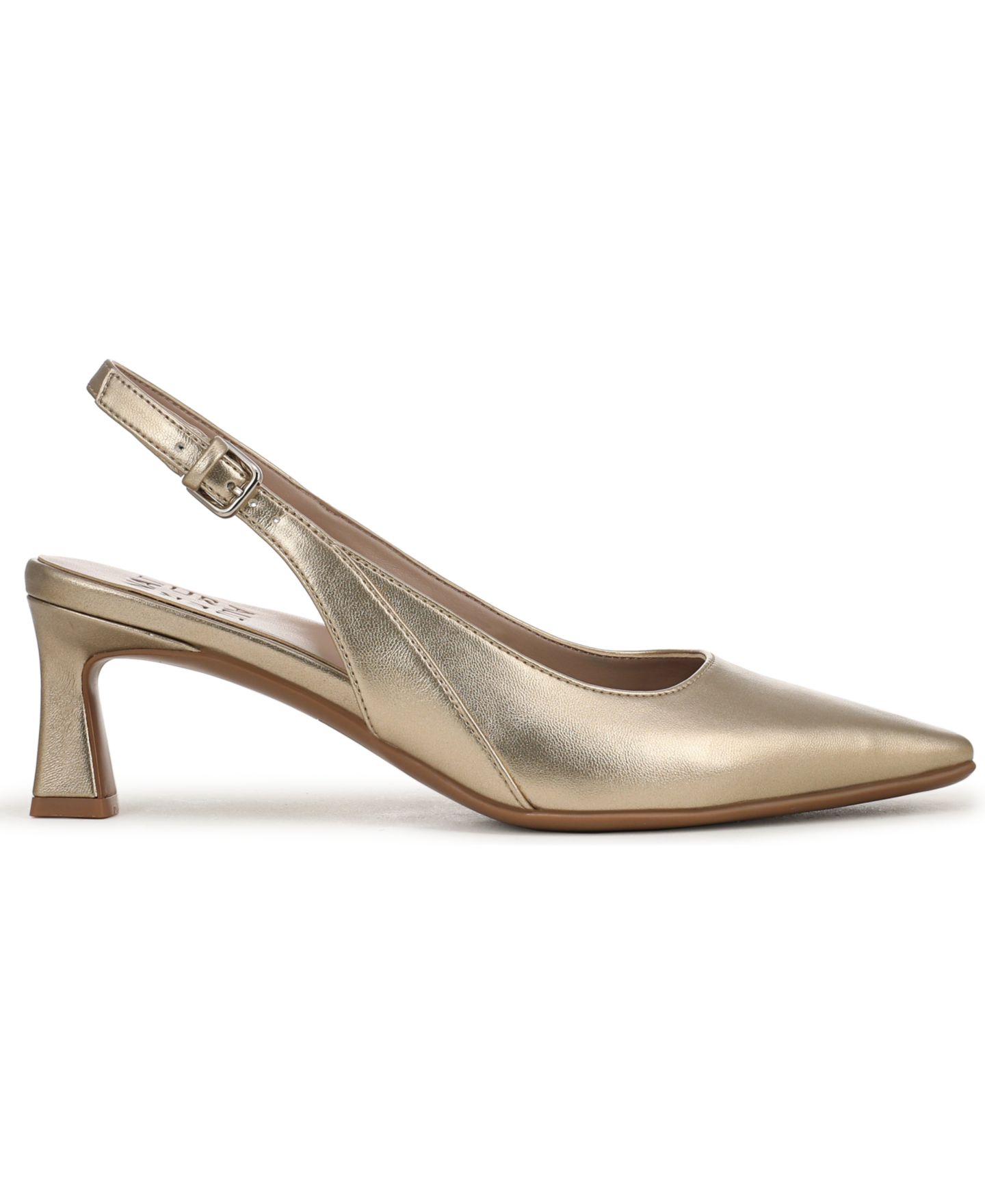 Женские туфли Naturalizer Tansy Slingback Snip Toe Pumps, цвет: Шампань золотой кожаный — фото 2