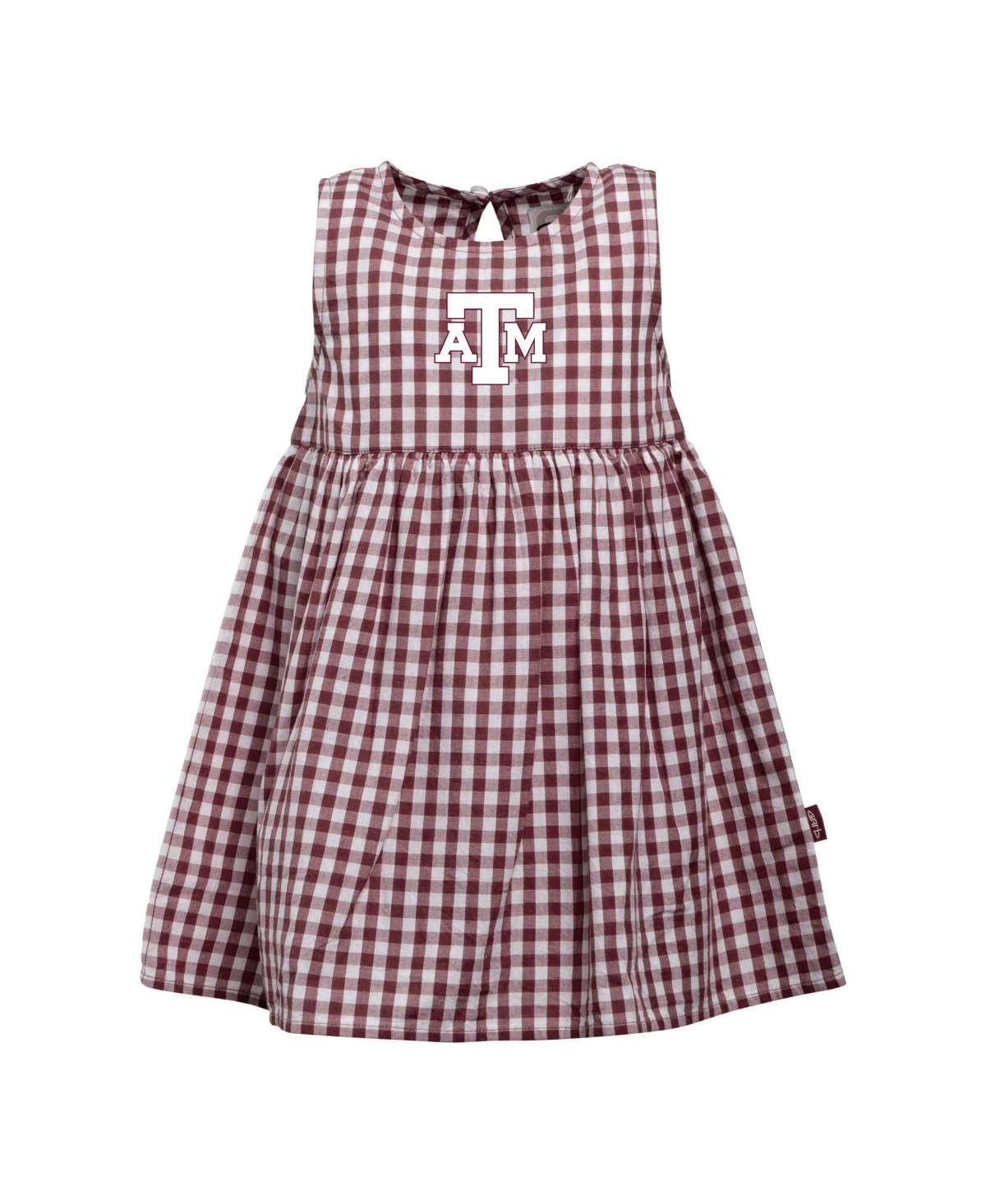 Garb Baby Girls' Loren Texas A&M Aggies Gingham Sleeveless Dress