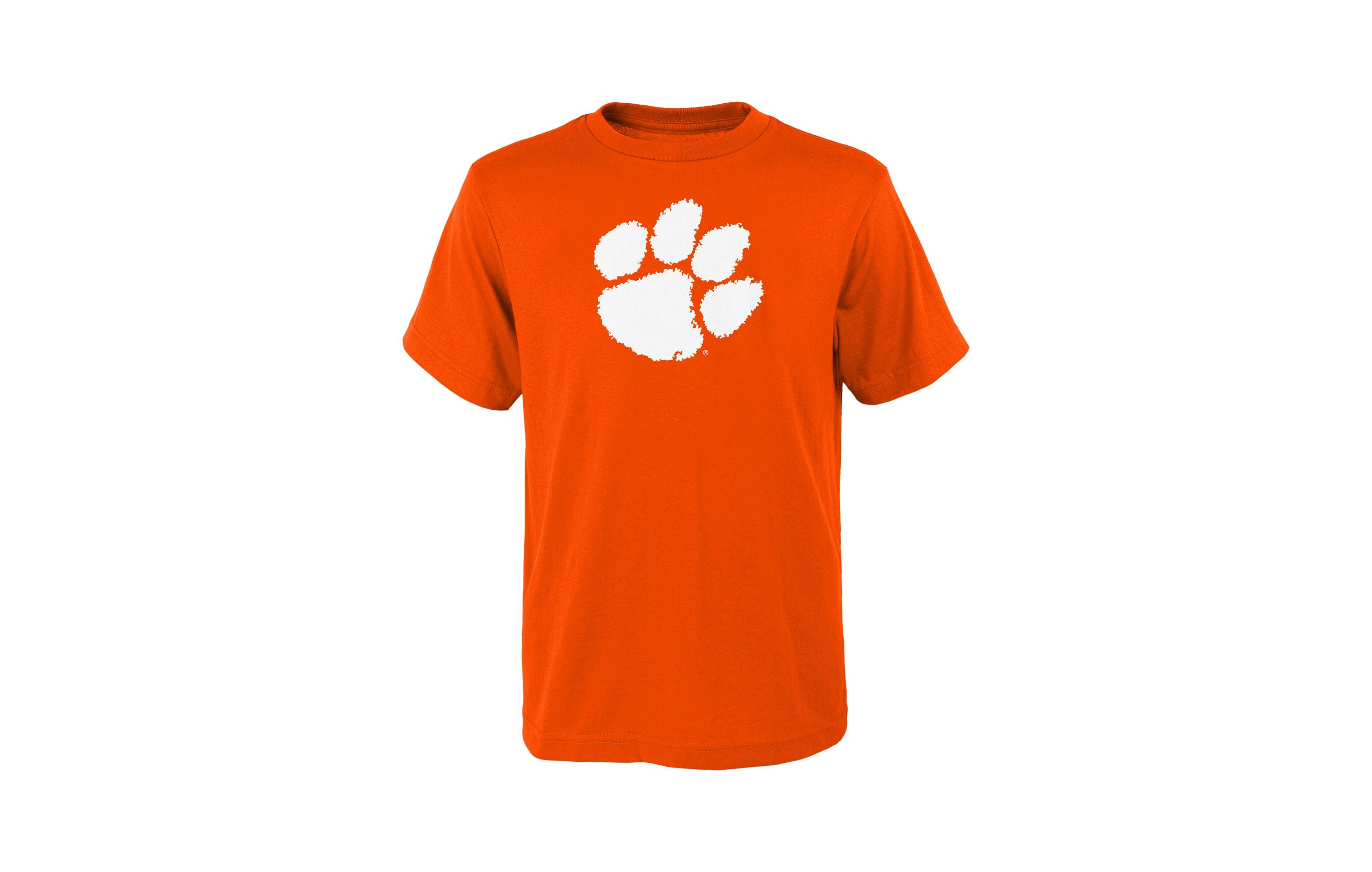 Outerstuff Boys' and Girls' Clemson Tigers Primary Logo Crewneck T-Shirt
