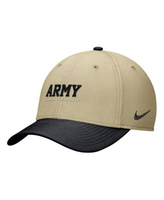 Men's Beige/Black Army Black Knights Dri-FIT SwooshFlex Hat