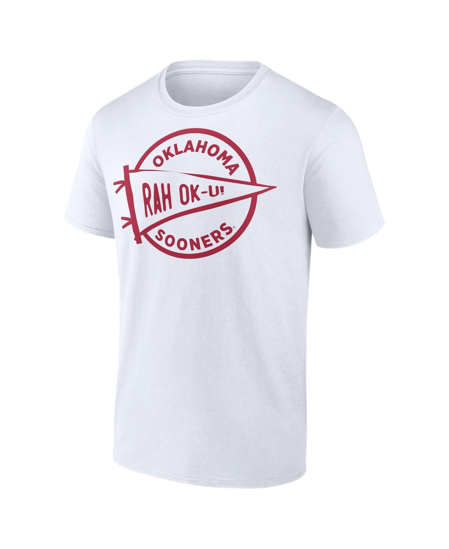 Мужская футболка Fanatics White Oklahoma Sooners Football Fan — фото 2