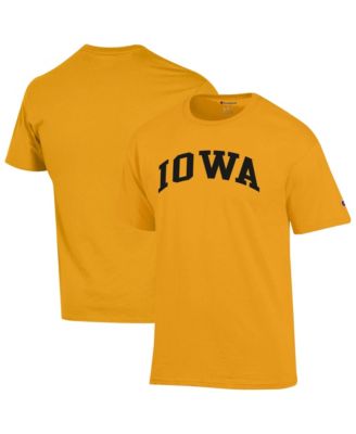 Men's  Gold Iowa Hawkeyes Basic Arch T-Shirt