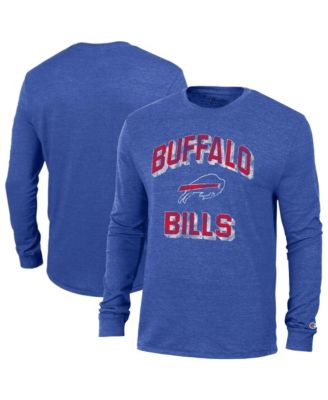 Men's Heather Royal Buffalo Bills Ultimate Tri-Blend Long Sleeve T-Shirt