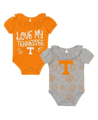 Baby Boys and Girls  Tennessee Orange/Gray Tennessee Volunteers Two-Pack Playtime Ruffle Bodysuit Set