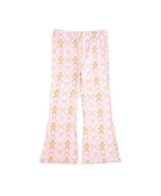 Toddler Girls' 2T-5T Gingerbread Bow Trellis Flare-Leg Leggings
