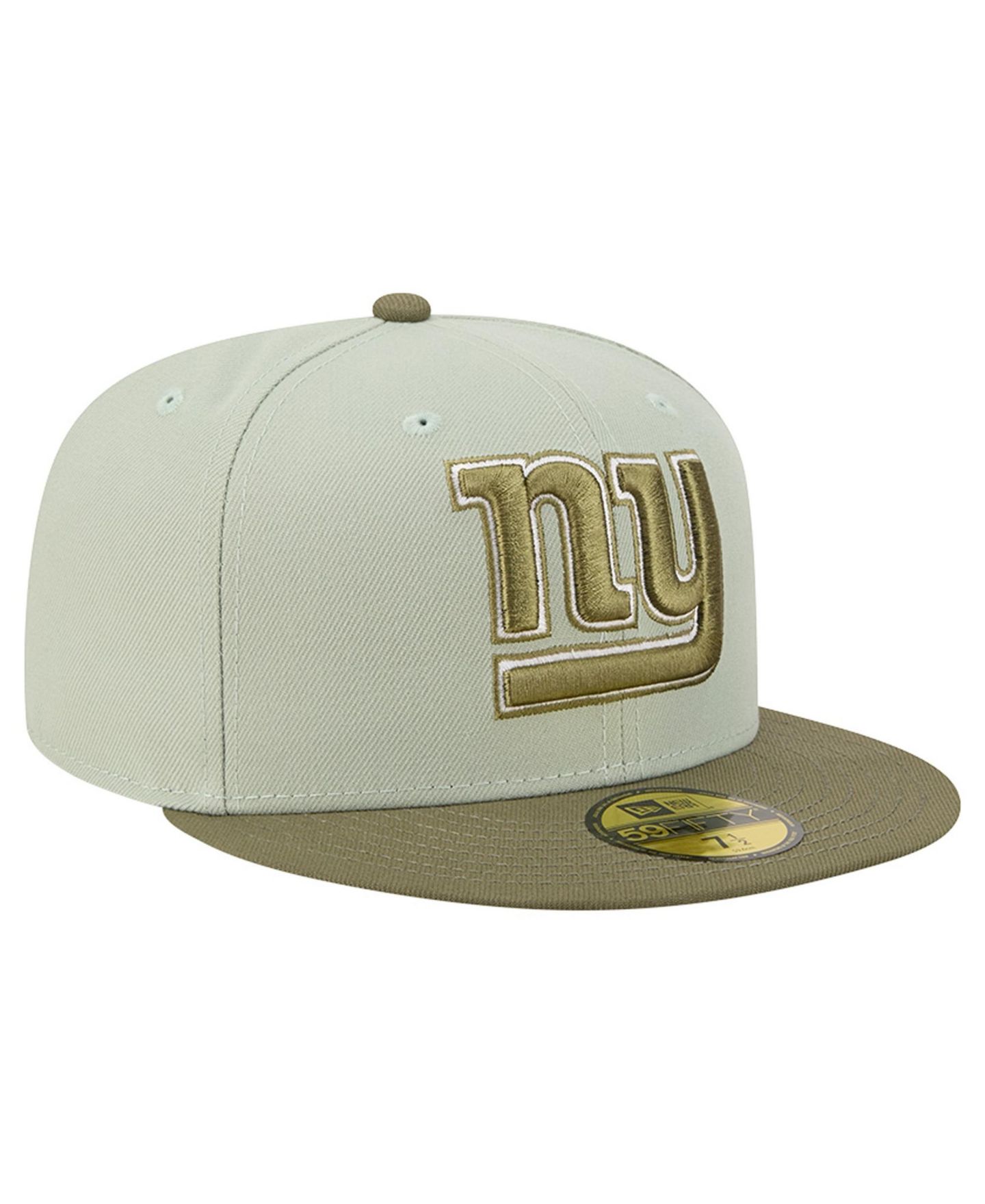 Мужские головные уборы New Era Light Green/Olive New York Giants Color Pack 59FIFTY Fitted Hat — фото 3