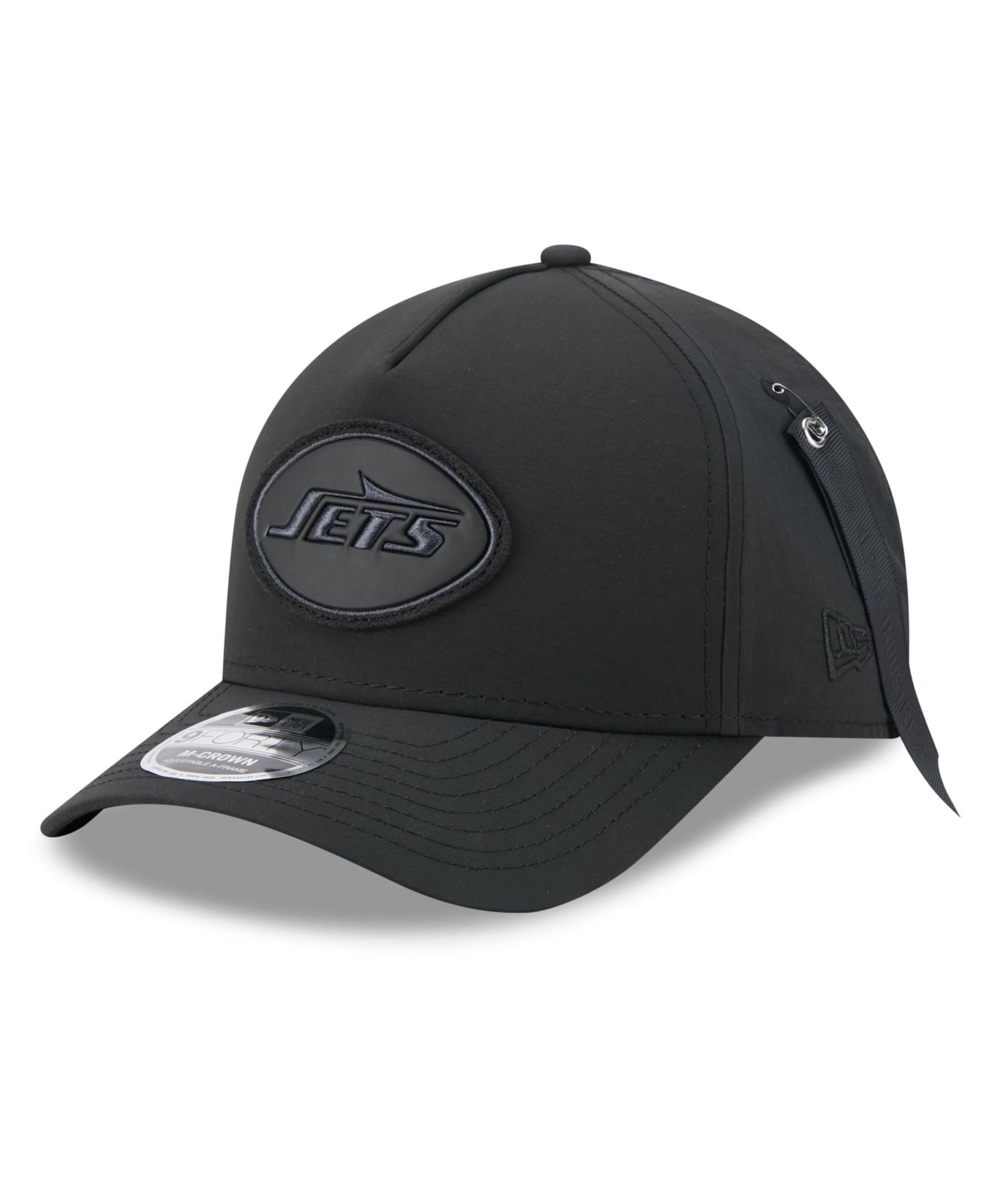 Мужская кепка New Era X Alpha Industries Black New York Jets A-Frame 9FORTY Adjustable Hat — фото 1