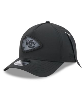 Men's Black Kansas City Chiefs A-Frame 9FORTY Adjustable Hat