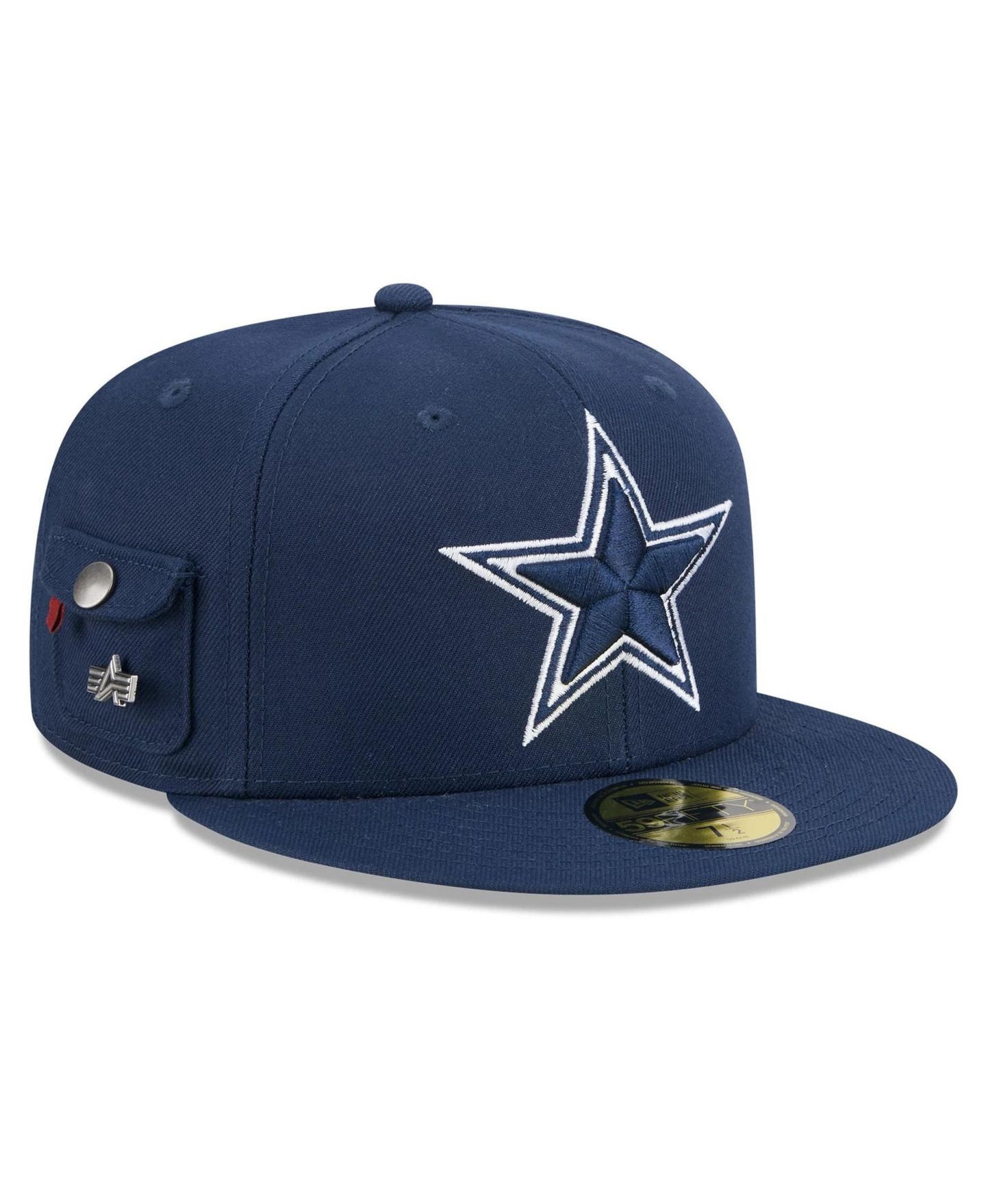 Мужская кепка New Era X Alpha Industries Navy Dallas Cowboys 59FIFTY Fitted Hat — фото 3