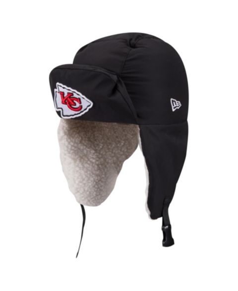 Мужские головные уборы New Era X Alpha Industries Black Kansas City Chiefs Puffer Quilted Trapper Hat