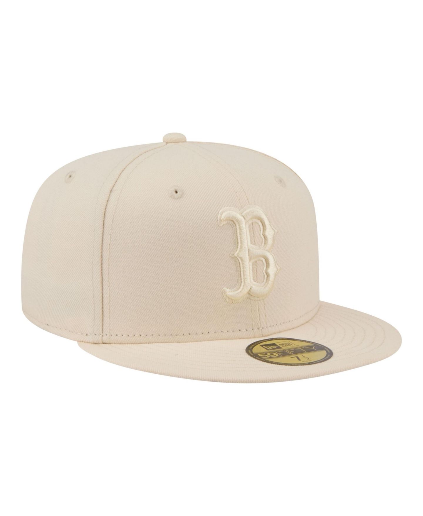 Мужские головные уборы New Era Cream Boston Red Sox Color Pack 59FIFTY Fitted Hat — фото 3