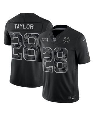 Men's Jonathan Taylor Black Indianapolis Colts 2026 Salute to Service Limited Jersey