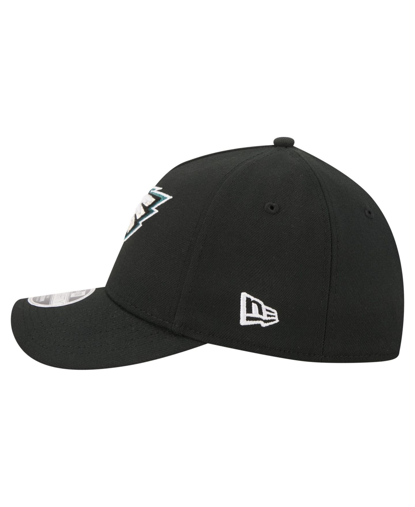 Мужской головной убор New Era Black Philadelphia Eagles 39THIRTY M-Crown A-Frame Stretch Hat — фото 5