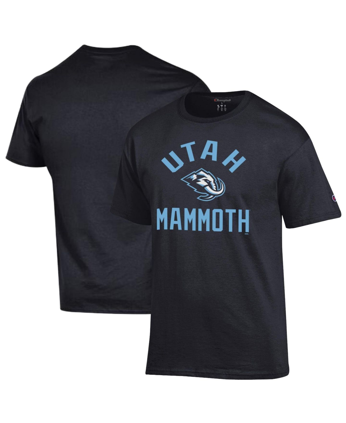 Мужская футболка Champion Black Utah Mammoth Primary Logo Jersey — фото 1