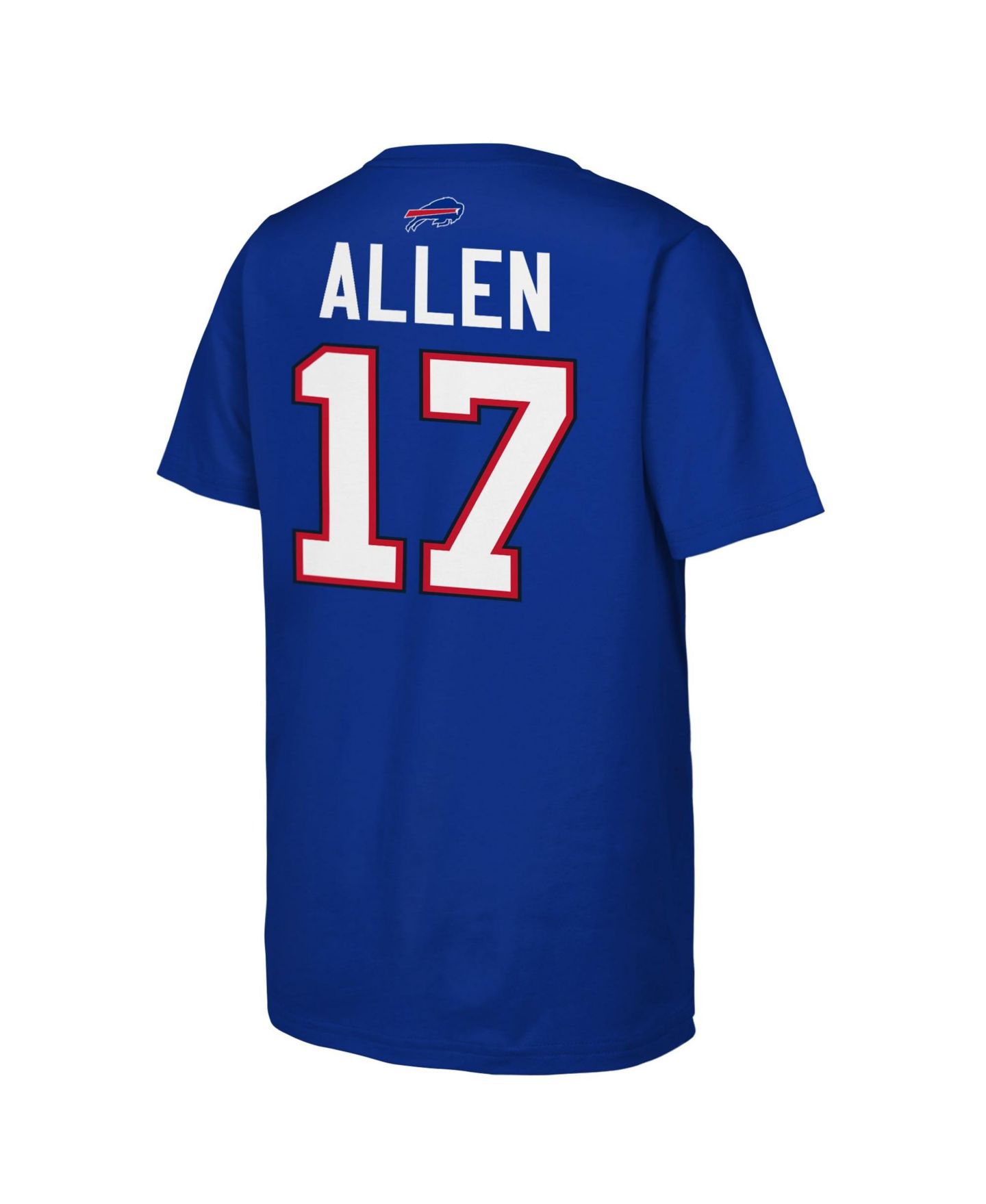 Детская футболка Outerstuff Josh Allen Royal Buffalo Bills Name & Number — фото 3