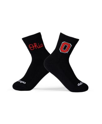 Men's and Women's Black Ohio State Buckeyes Quarter-Length Socks