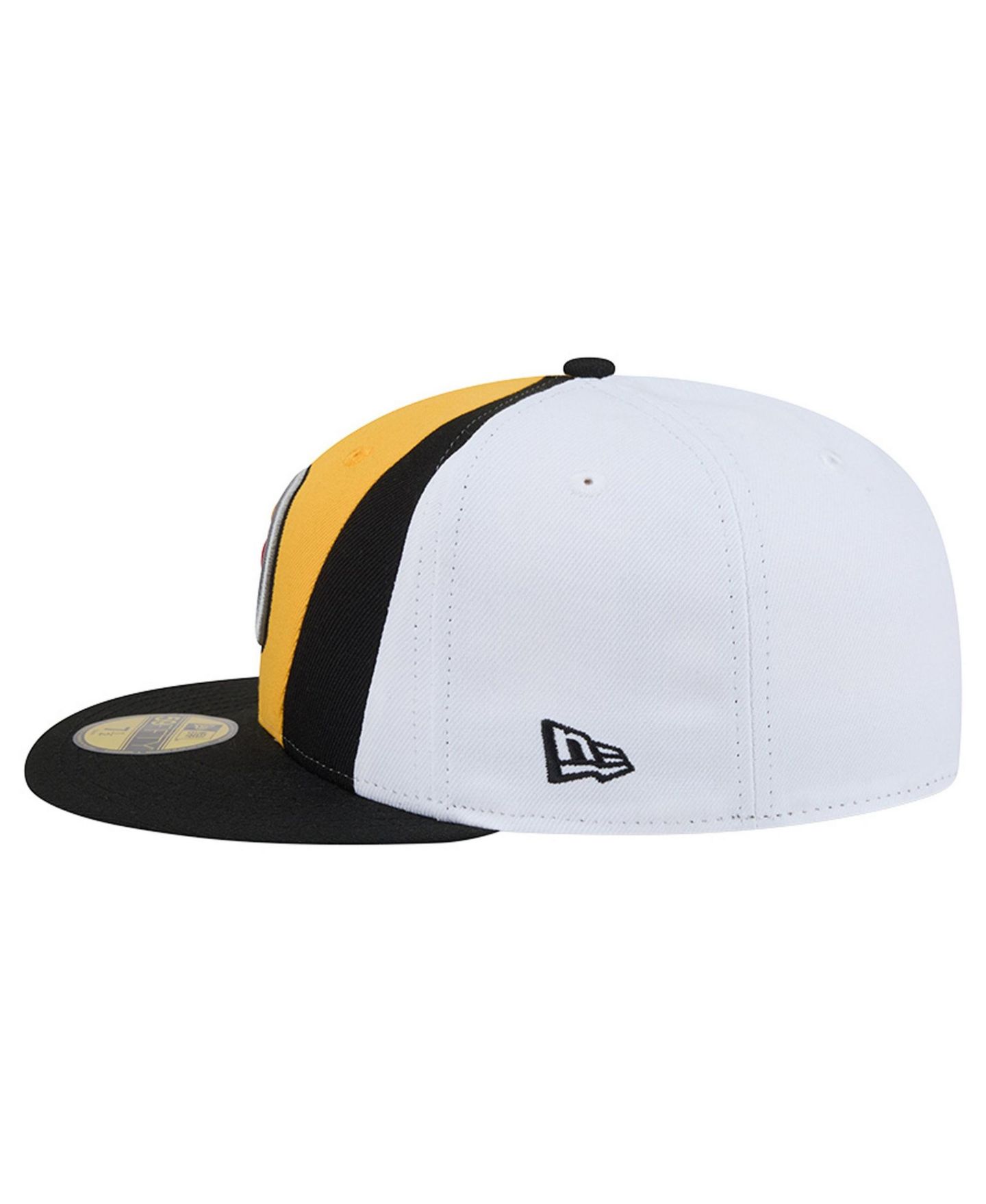 Мужская кепка New Era Gold/Black Pittsburgh Steelers Shock 59FIFTY Fitted Hat — фото 6