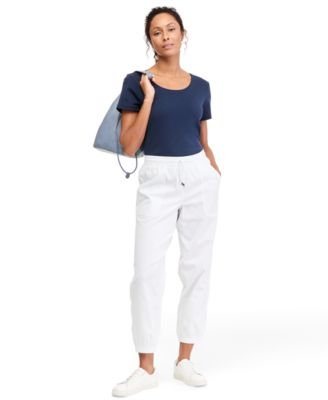 Women's Twill Pull-On Ankle Jogger