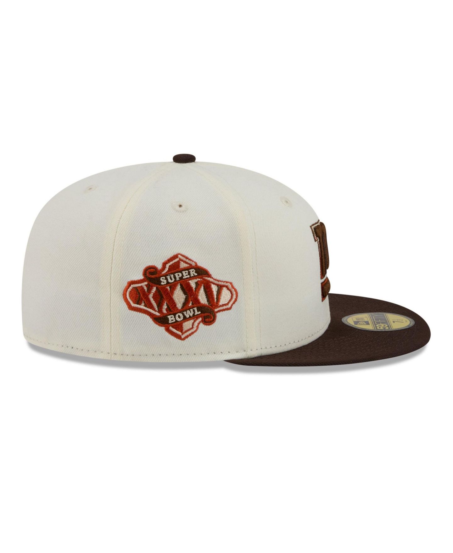 Мужская кепка New Era Cream/Brown New York Giants Pumpkin Spice 59FIFTY Fitted Hat, цвет: Кремовый / Коричневый — фото 5