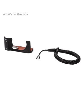 4879 Leather Wrist Strap Half Case for Fujifilm X-M5