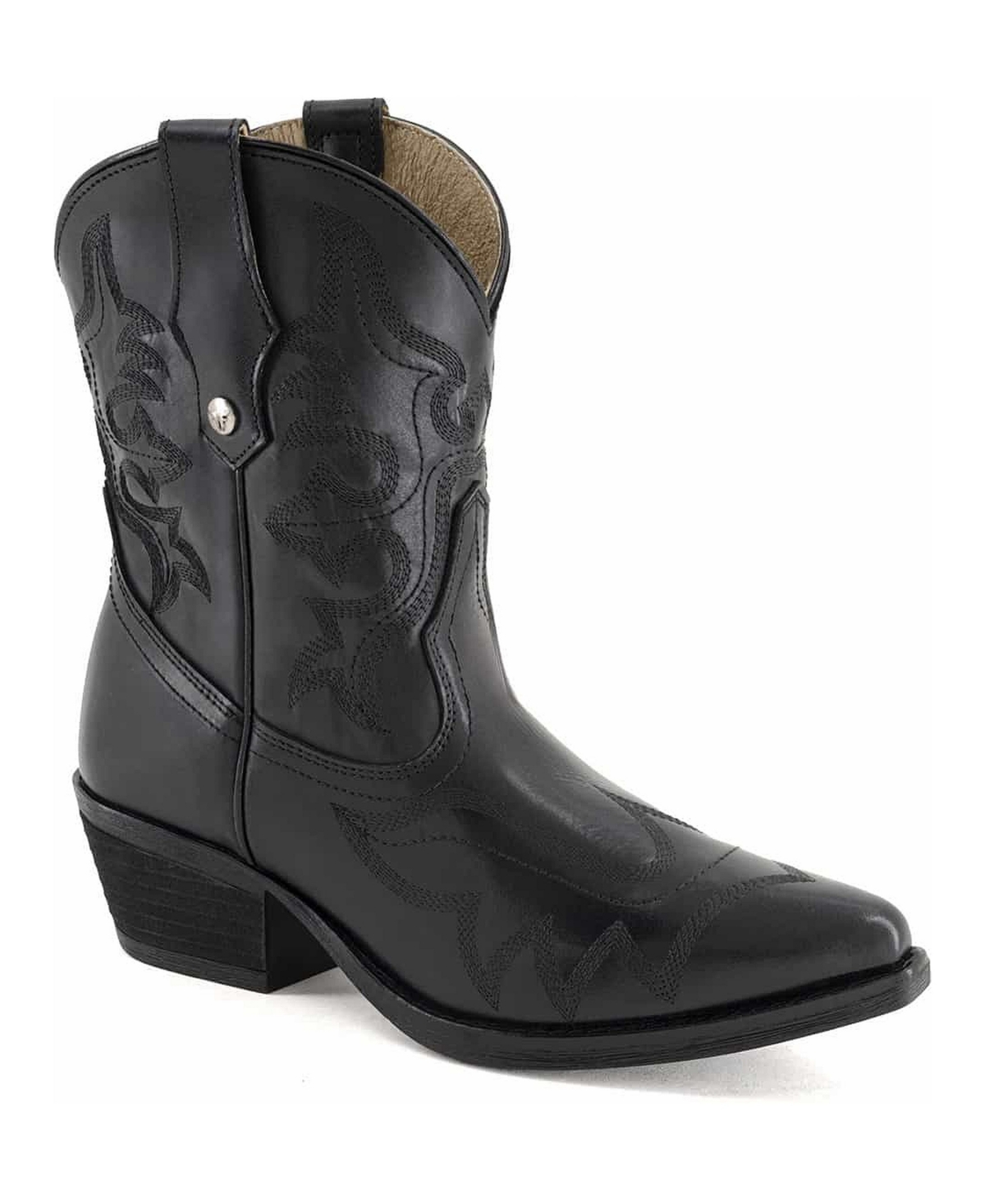 Forastero Women's Western Handcrafted Leather Boots - Black
