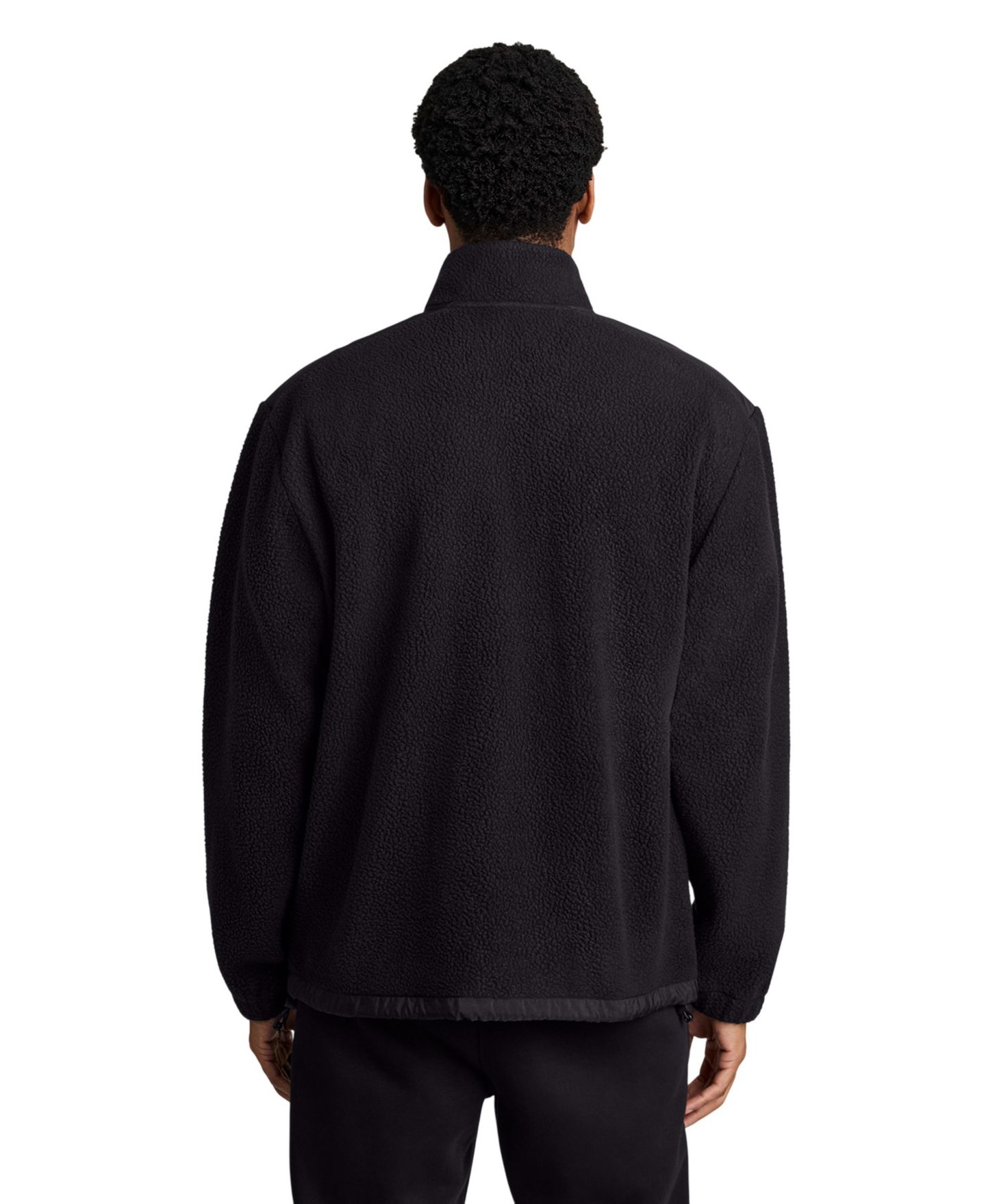 Мужской свитер Champion Polar Fleece Quarter-Zip Pullover, цвет: Чёрный — фото 4