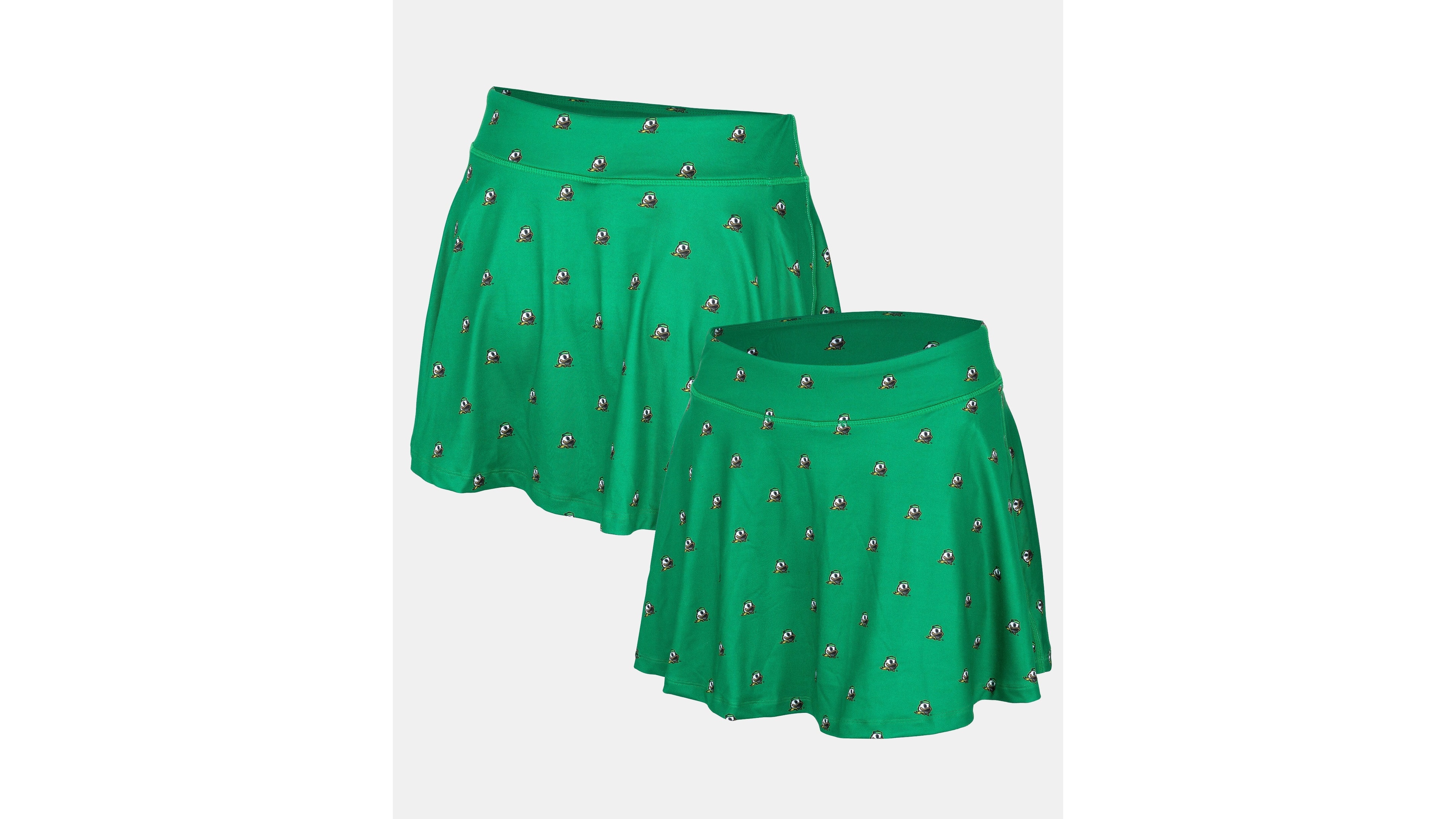 ZooZatz Women's Oregon Ducks Allover-Print Flowy Skort