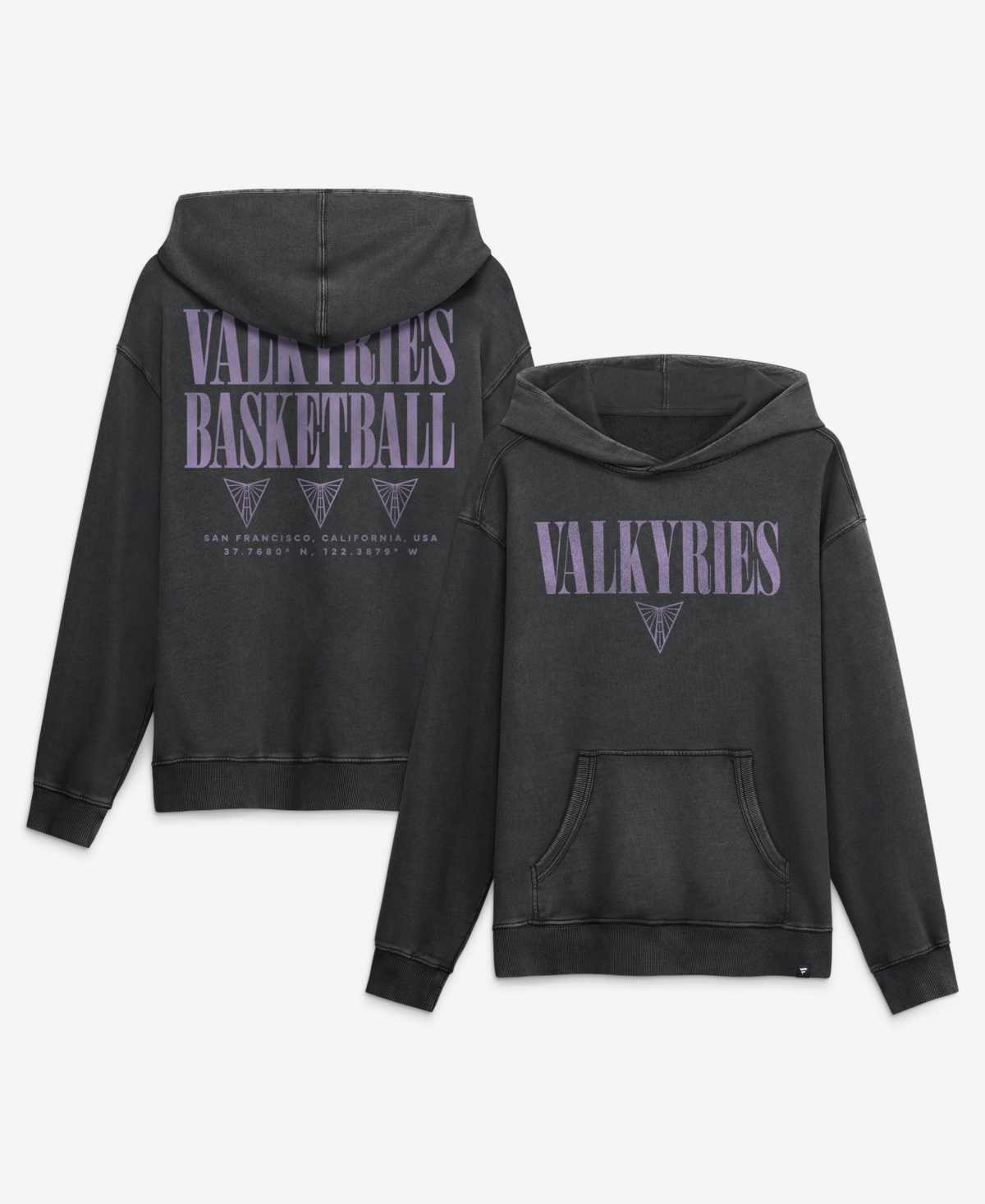 Fanatics Men's Golden State Valkyries Relaxed-Fit Acid-Wash French Terry Hoodie
