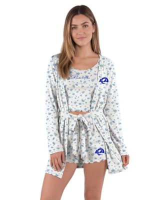 Women's  Heather Gray/Royal Los Angeles Rams Cora Hacci Knit Sleep Set
