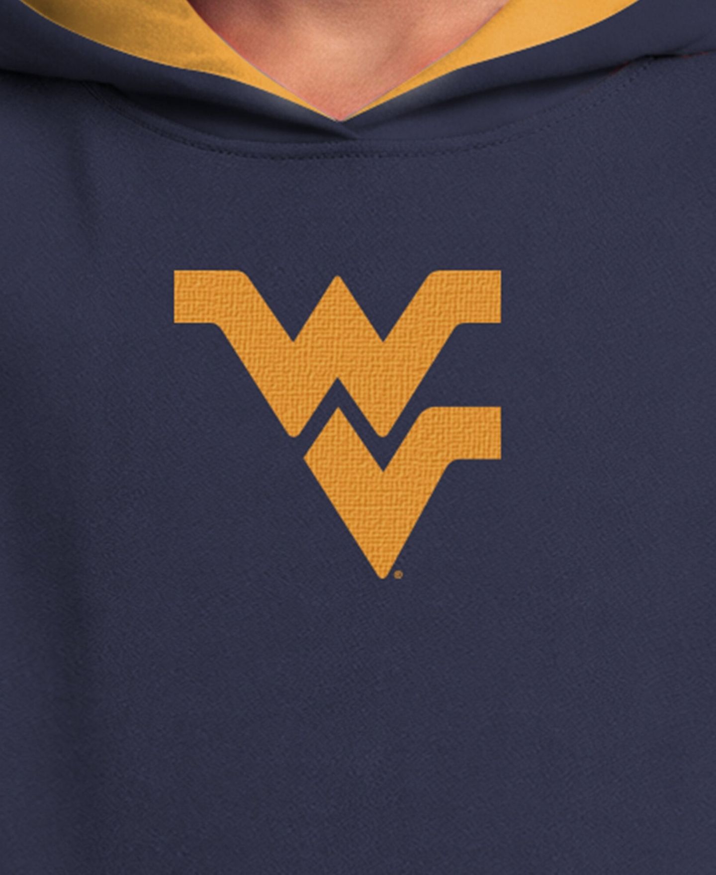 Детское флисовое худи Champion Navy West Virginia Mountaineers — фото 6
