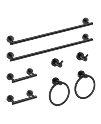 8 Piece 24" Bathroom Hardware Set Towel Bar
