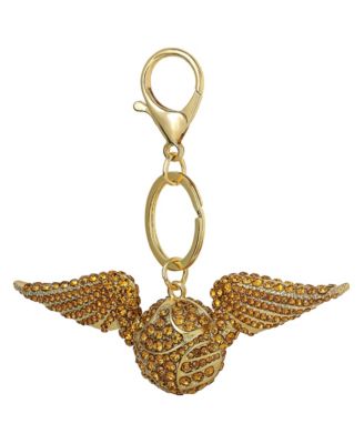 Golden Snitch Keychain Bag Charm Pave Crystal Official License