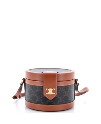 Tambour Triomphe Coated Canvas Crossbody Adjustable Bag, 6"W x 5"H x 7"D