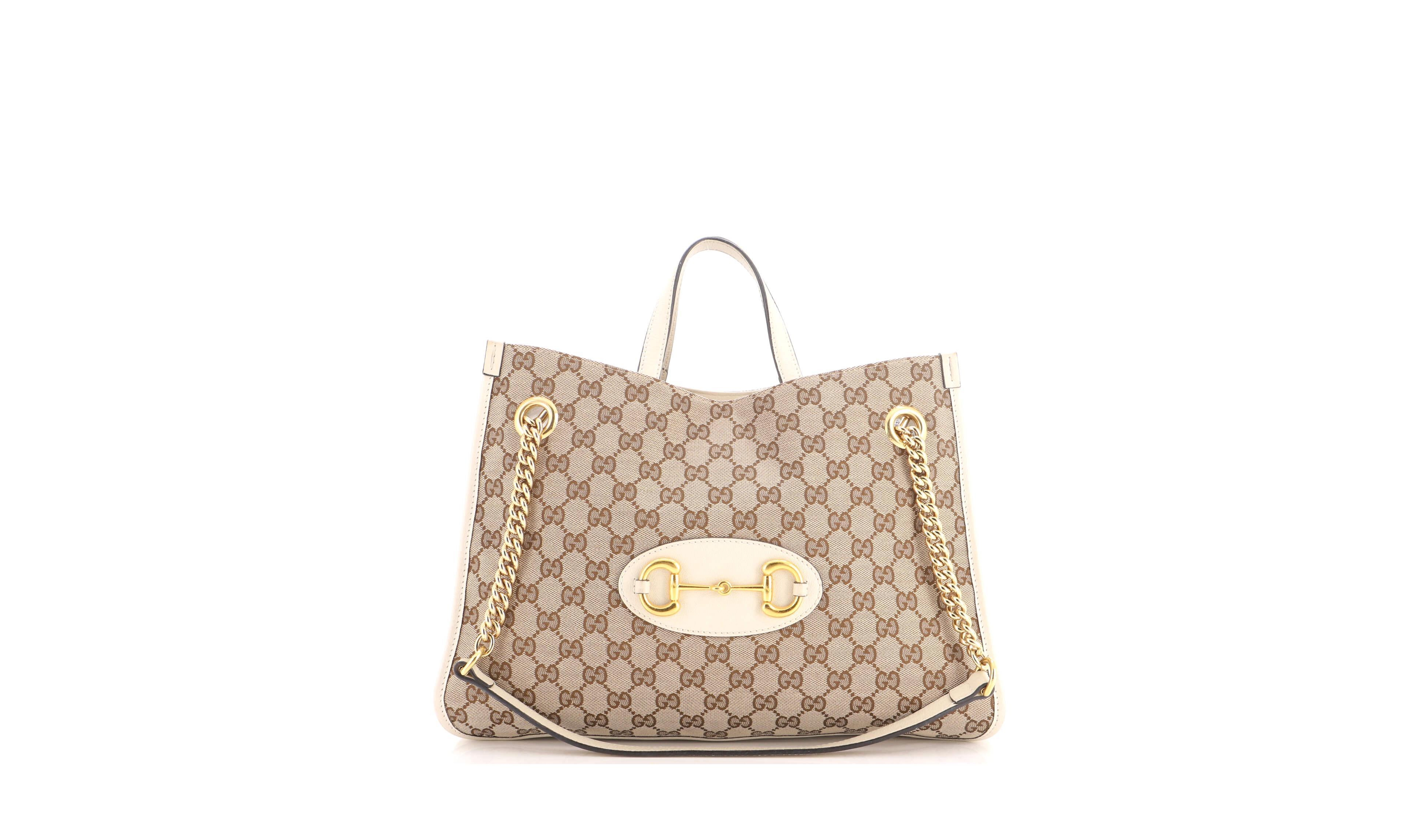 Pre-Owned Gucci Medium Horsebit 1955 Chain Tote