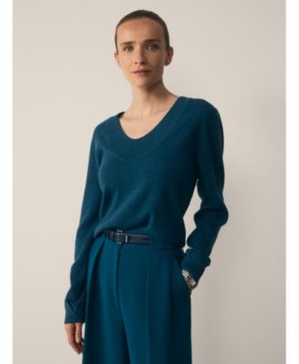 Women's Bellori Cashmere Long-Sleeve Scoop Neck Sweater