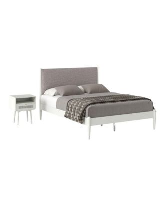 Feeney 2-Piece Bedroom Set, Platform Bed with Nightstand