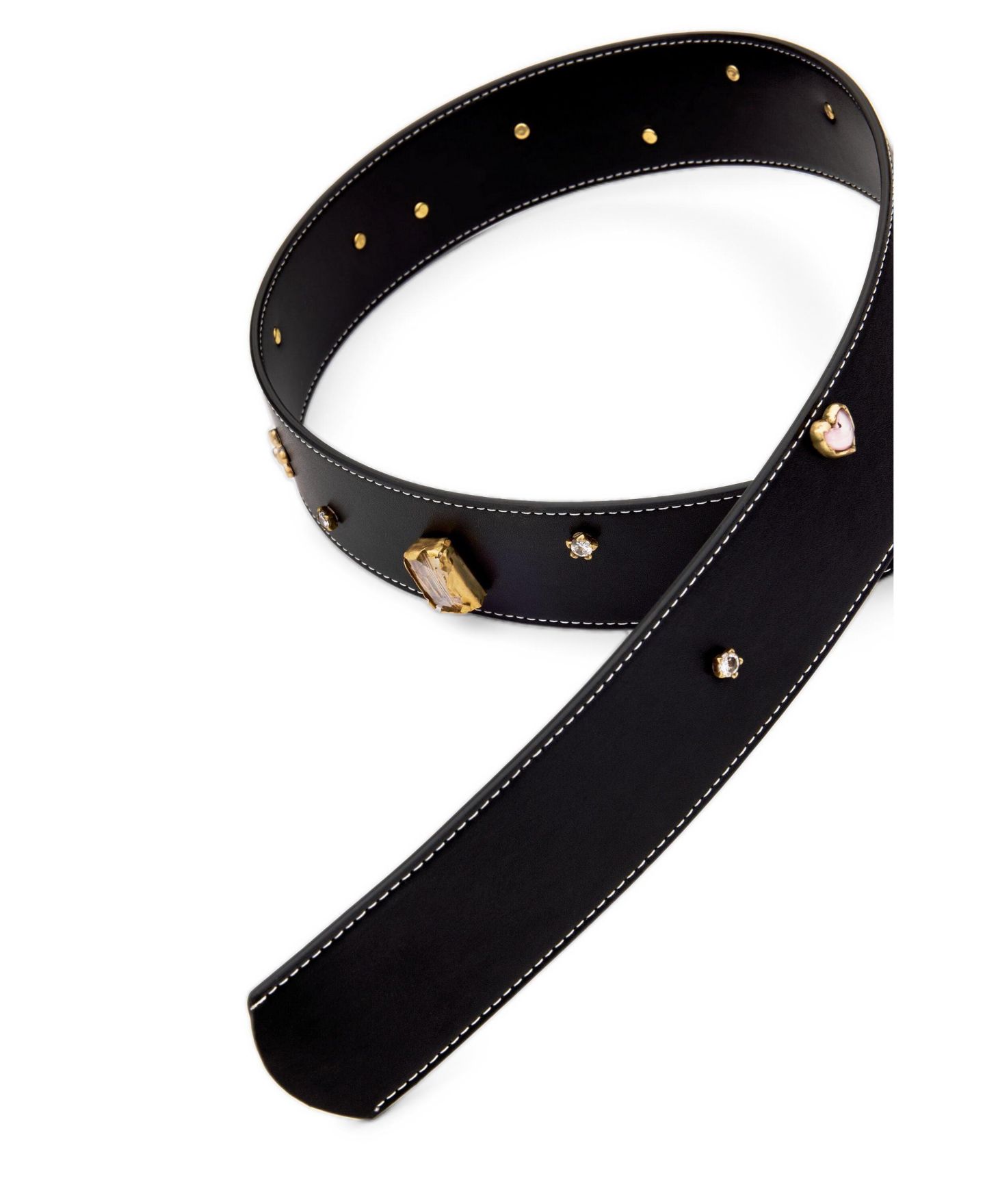 Женский ремень Desigual Leather Belt Stars, цвет: Чёрный — фото 2