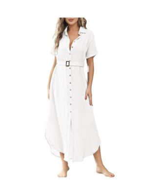 Women's Chic Swimsuit Coverup Maxi Dress