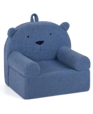 20-Inch Kids Bear-Shape Foam Sofa with Carry Handle