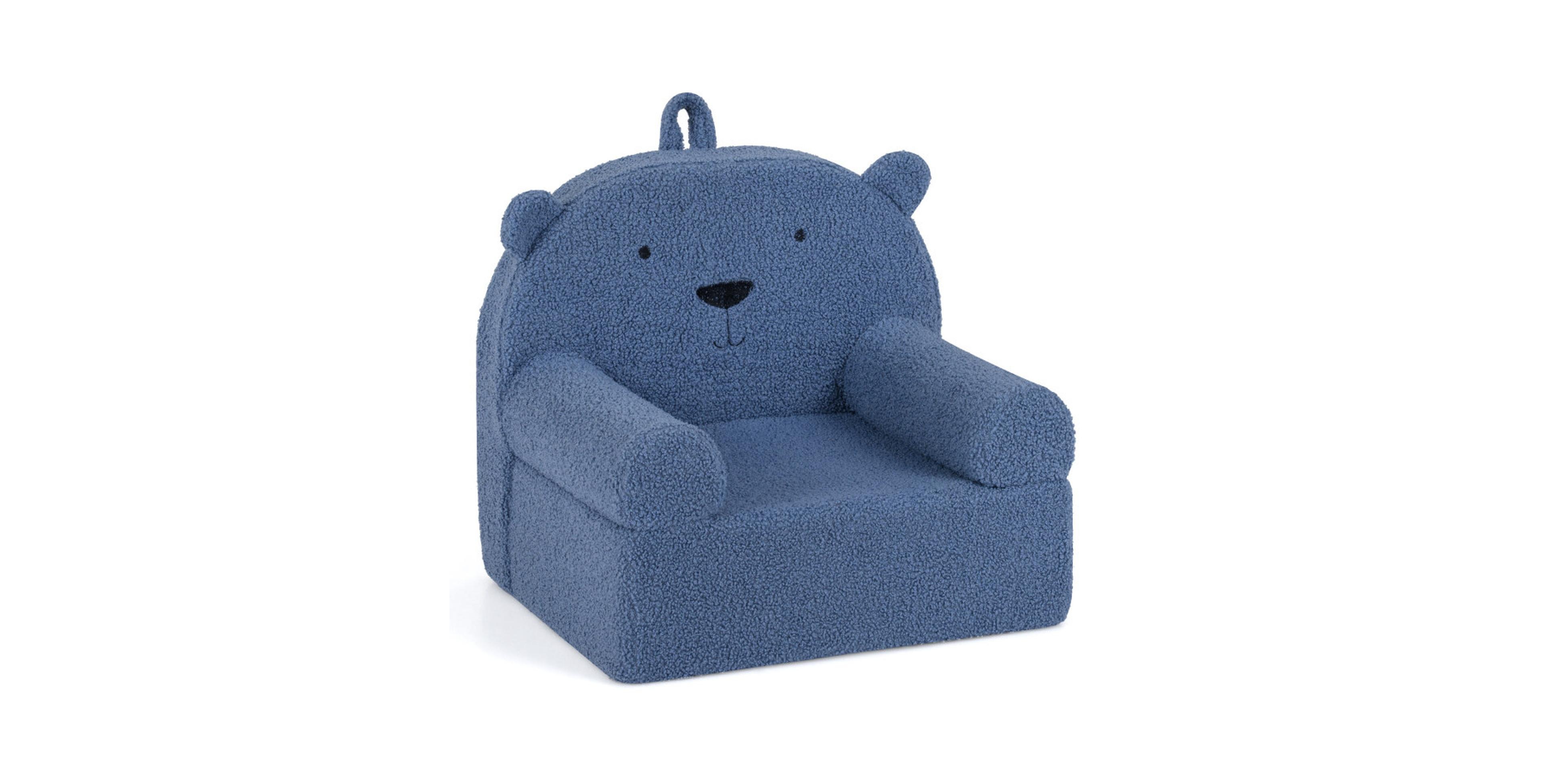 Gouun 20-Inch Kids Bear-Shape Foam Sofa with Carry Handle