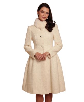 Women's Starlet Wool Tweed A-Line Coat