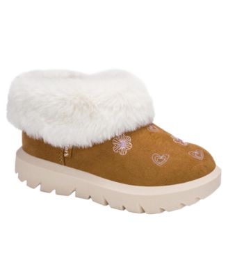 Toddler Girls' Koazie Faux Fur-Collar Lugged-Outsole Boots