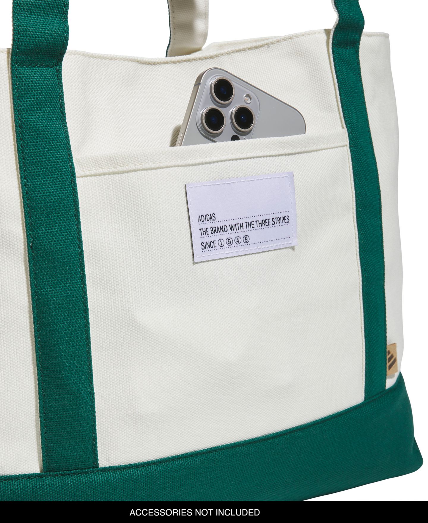 Женская сумка adidas Canvas Court 2 Tote, цвет: Тёмный зелёный — фото 4