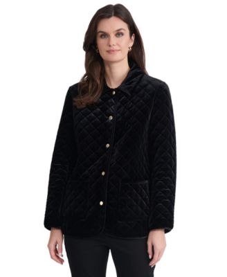 Women's Quilted Velvet Jacket