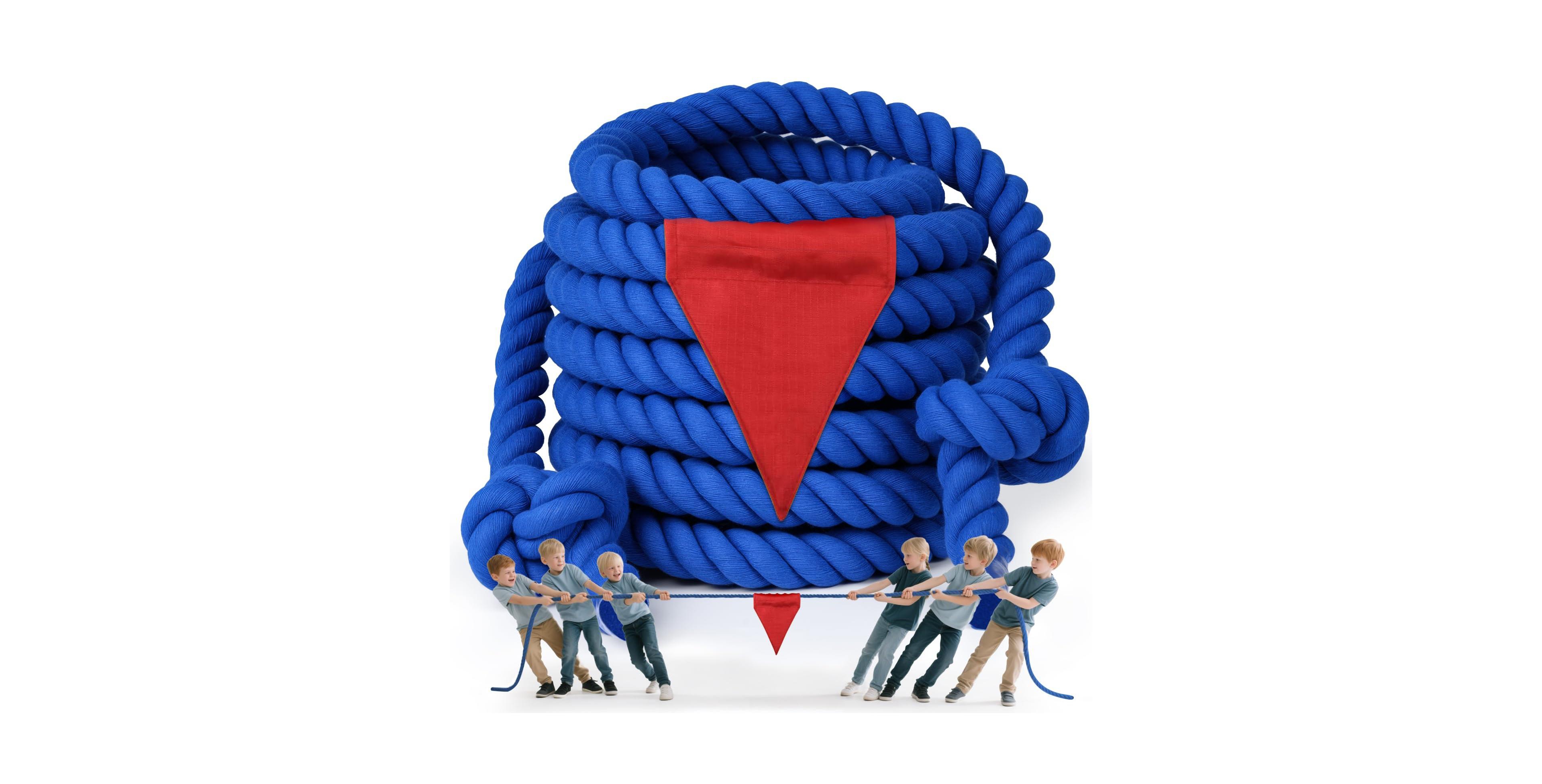Aofar Tug Of War Rope For Adult With Flag